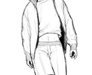 アイコンなど、モノクロで主に男性イラストを描きます あなた専用のキャラデザイラストを描きます イメージ10