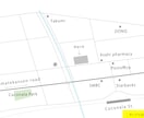 おしゃれでシンプルなカラー地図を作成します プロデザイナーが名刺やパンフレット用の地図を作成します イメージ3