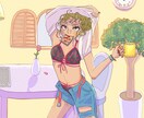 歌ってみた、サムネイル等の1枚絵作成致します インパクトのある1枚絵を制作します！ イメージ2