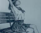 淡い雰囲気の人物画をシャーペンで描きます 人物、生物、無機物など繊細なタッチが得意です イメージ8