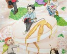 小人似顔絵イラストお描きします プレゼントやSNSのトップ画像に☆ イメージ3