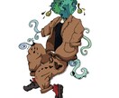 ジャケットやグッズに！/印象的なイラスト描きます 音楽のジャケット、イベントのグッズアートにぜひ！ イメージ6