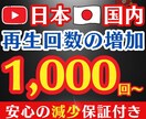 日本で視聴❗️YouTubeの再生回数を増やします 再生回数が伸び悩む方必見❗️実在の日本人が視聴✨認知度UP✨ イメージ1