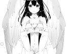 モノクロ◆萌え系の可愛いイラスト描きます 同人や小説の挿絵等（グレーor２値） イメージ2
