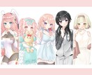 キャラクター制作、TRPG等の立ち絵を制作します 可愛らしい女の子のイラストを制作します イメージ1