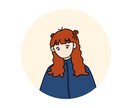 シンプルで個性的なアイコンお描きします リアルな似顔絵はちょっと…という方にもぴったり！ イメージ3