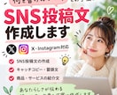 SNSで目を引く投稿文を作成します あなたらしさが伝わる文章を丁寧に作成 イメージ1