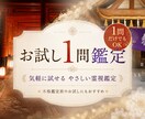 お試し1問鑑定いたします 恋愛・仕事・人間関係・金運・今後の流れなど、幅広いお悩み イメージ1
