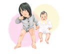 似顔絵とお名前の詩を描きます 思い出をまるごと、あの頃にそっと会いにいける一枚 イメージ10