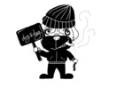 モノトーンのイラスト描いてます SNS用のアイコンなどにご利用ください。 イメージ1