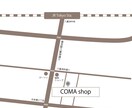 シンプル×くすみカラーで地図を作成いたします ナチュラルで見やすい案内マップを制作 イメージ6