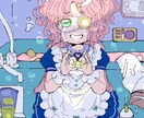 日常あるあるをガーリーに一枚絵描きます ペットの擬人化から日常のネガティブを可愛く再現できます イメージ1