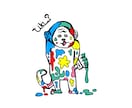商用利用OK！動物や人物イラスト描きます 独特のタッチでオリジナル出します！ イメージ4