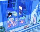 商用/EN OK◎レトロポップなイラスト描きます ◆動画サムネイル・ジャケット・グッズ・何でもご相談ください◆ イメージ5