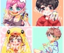 SNS用オリキャラアイコン制作します 自分のオリキャラをTwitterやLINEアイコンに！ イメージ8