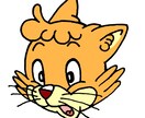 擬人化された猫のイラストアイコンは和ませます 全可8点ある可愛い猫のアイコンは色々な場面に使えます イメージ1