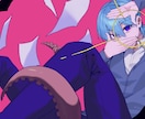 表情豊かで明るいキャラクターイラストを制作します アイコンや立ち絵にどうぞ！可愛いとカッコいいを丁寧に描きます イメージ2