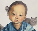 お子さんのお顔、油絵で描きます お子さんの素敵な表情を、写実的な油絵にして残しませんか？ イメージ1