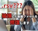 動画ファイルの破損(.rsv）を修復します 10bit SLOG3やHEVCもOK! 短時間で修復します イメージ1
