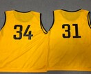 背番号入りスポーツウェアを 作成します 単色プリントで1枚1枚背番号やネームを指定できます！ イメージ6