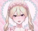 華やかで可愛らしいイラスト描きます SNSアイコンや歌ってみた動画など、幅広くご対応いたします♪ イメージ1