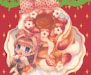 あなたのモチーフでグッズ向け食べ物イラスト描きます Vtuber様モチーフのグッズにオススメ【リテイク無制限】 イメージ2