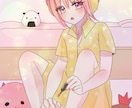 可愛い女の子を描きます 絵柄が好みの方よろしくお願いします イメージ3