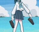 シンプル&ポップな可愛い人物イラスト描きます アイコンに最適！派手すぎず可愛らしく、様々な場面で使えます！ イメージ1
