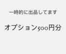 一時的に出品してます オプション500円分ーーーーーーーーー イメージ1