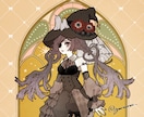 手描きでぬくもりのあるイラスト作製します 和風/レトロな絵柄で人物や動植物を描きます。 イメージ3