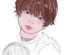 SNSアイコン作成します デジタルイラストでアナログのようなタッチを！ イメージ2