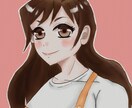 SNS用ご自身アニメ風アイコン1枚描きます SNS用にご自身をアニメキャラ風に描かせていただきます イメージ1