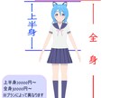 VTuberキャラデザ～モデリングまで制作ます イラスト、Live2Dモデリング、パーツ分けフルセット！ イメージ3
