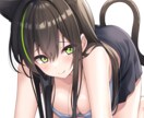 もふもふ可愛いケモミミ女の子イラスト描きます ちょっと大胆であざと可愛いケモミミキャラクターを制作します。 イメージ9