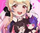 一枚絵やグッズ用SDが使いやすい！絵柄で描きます Vtuberさんのヘッダー&サムネイルイラスト制作実績あり! イメージ5