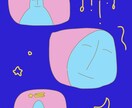 ゆるくて癒されるイラストを作成します ポップでちょっぴりセンチメルタルなイラストを制作いたします。 イメージ2