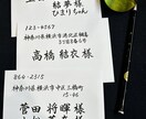 師範〜ゲストの心に届く格調高い手書きの宛名書きます 一生に一度の晴れ舞台。心を込めて、格式ある美しい毛筆で代筆 イメージ2