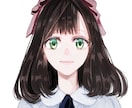 二次元風オシャレな似顔絵アイコン作成します 商用利用可！SNSやブログ用にどうぞ！ イメージ1