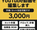 最短翌日納品で動画編集します お忙しい方の動画投稿を即支援！ イメージ1