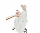 オシャレな似顔絵イラスト描きます SNSアイコンや名刺、プレゼントなどにどうぞ☺︎ イメージ1