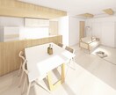 格安で複数パターン比較okの住宅パース制作します こだわる新築施主様に！色・家具を比較できる住宅パース制作 イメージ5