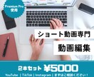 TikTokなどのショート動画編集承ります ハイクオリティの動画を納品！様々なジャンル対応します！ イメージ1