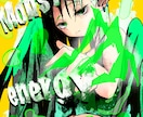 クールなイラスト制作します 【単色背景・色彩強め・クールなオリジナルキャラ】 イメージ2