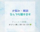 チャット１時間集中、お話ききます あなたの癒しになれるよう、優しく対応します イメージ1