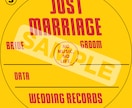 フェス婚｜レコードを使用した結婚証明書を作成します 音楽をテーマにした結婚式にぴったりの結婚証明書ができます！ イメージ4