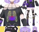 Live2D用パーツ分けイラスト、立ち絵制作します 丁寧な線画、丁寧な着色で仕上げます。 イメージ7
