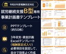 就労継続支援B型の事業計画書テンプレを販売します 構成済みPPT約50枚＋報酬算定式入り3年収支・資金計画 イメージ1