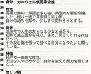 TRPG・小説向けキャラクター設定を作成します 性格・背景・関係性まで考え、“生きるキャラ”を作成します イメージ4