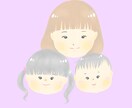 パステルカラーの優しい似顔絵アイコンをお描きします 主線なしイラストでふんわりやわらかい似顔絵で仕上げます☆ イメージ3