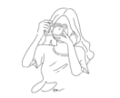 シンプルでおしゃれな線画イラストをお描きします 似顔絵やSNS用アイコンなど媒体や目的に応じます イメージ2